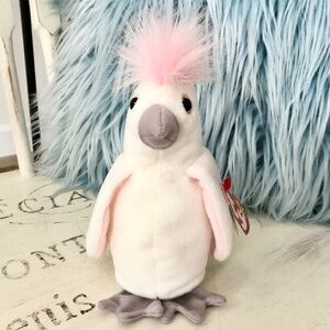 TY Beanie Baby, KuKu, The, Cockatoo,‎ Bird, Vintage, 1998, Very Nice Condition